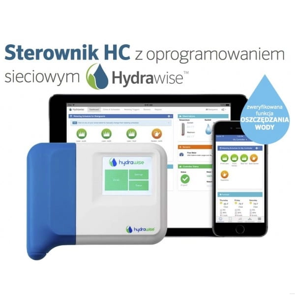 Sterownik Hunter HC 1201iE z Wi-Fi | 12 sekcji do montażu w budynku