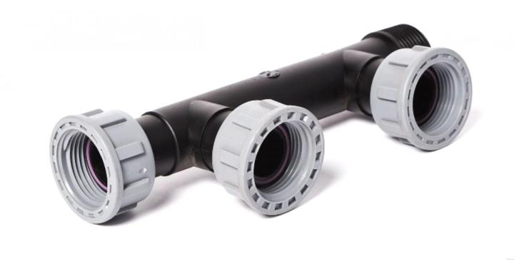 Kolektor rozdzielacz do elektrozaworów  2 sekcje