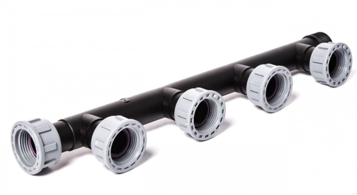 Kolektor rozdzielacz do elektrozaworów  4 sekcje