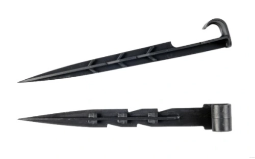 Szpilka do mocowania linii kroplującej 16mm | czarna