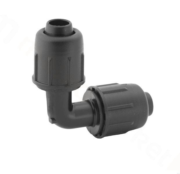 KOLANO QJ złączka skręcana 16 mm do linii kroplującej