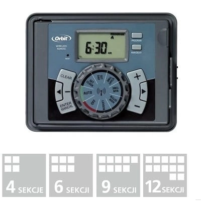 Sterownik nawadniania Orbit Easy-Set Logic 9 sekcji zewnętrzny