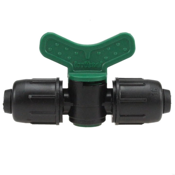 Zaworek kulowy do linii kroplującej | QJ 16 x QJ 16 Irritec