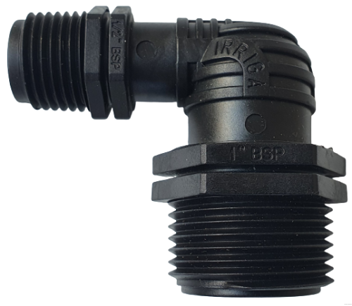 Kolano redukcyjne PP - 1" GZ x 1/2" GZ