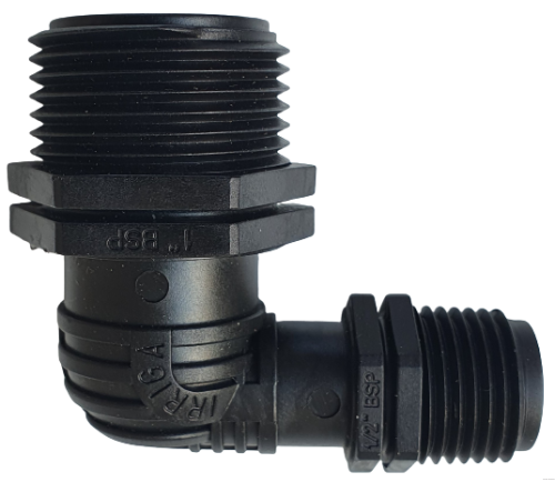 Kolano redukcyjne PP - 1" GZ x 1/2" GZ