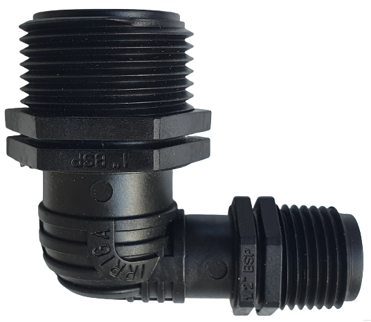 Kolano redukcyjne PP - 1" GZ x 1/2" GZ