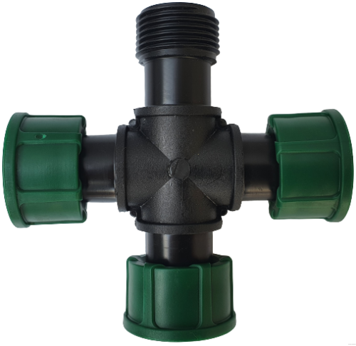 Kolektor czwórnik 1" GZ/GW/GW/GW Irritec