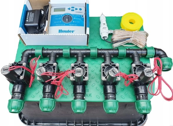 Zestaw do nawadniania ogrodu 5 sekcji Hunter www.akant-ogrody.pl