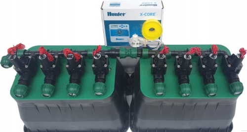 Zestaw do nawadniania ogrodu 8 sekcji Hunter www.akant-ogrody.pl