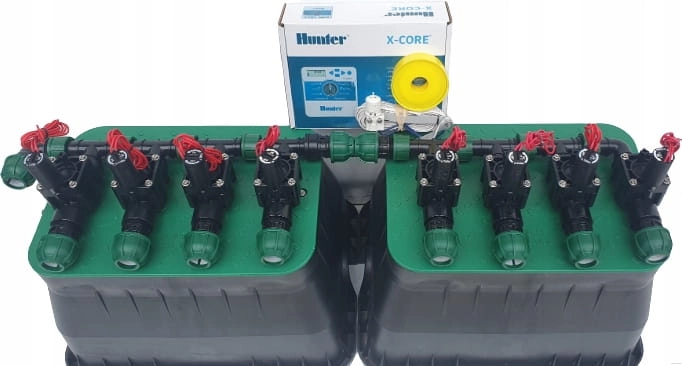 Zestaw do nawadniania ogrodu 8 sekcji Hunter www.akant-ogrody.pl