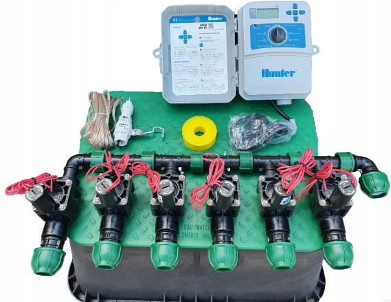 Zestaw do nawadniania ogrodu 6 sekcji Hunter