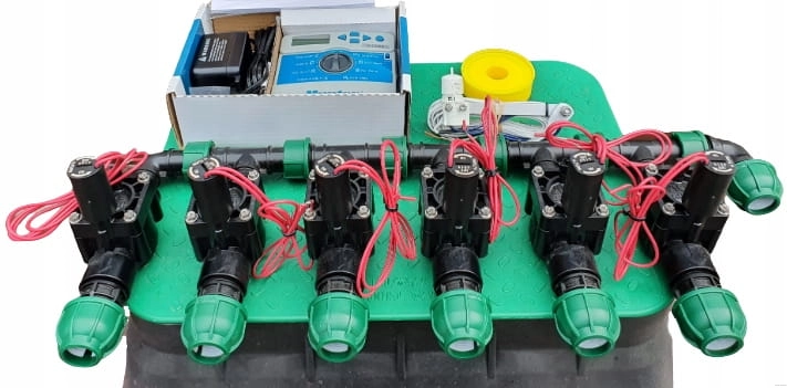 Zestaw do nawadniania ogrodu HUNTER 6 sekcji - sterownik wewnętrzny www.akant-ogrody.pl