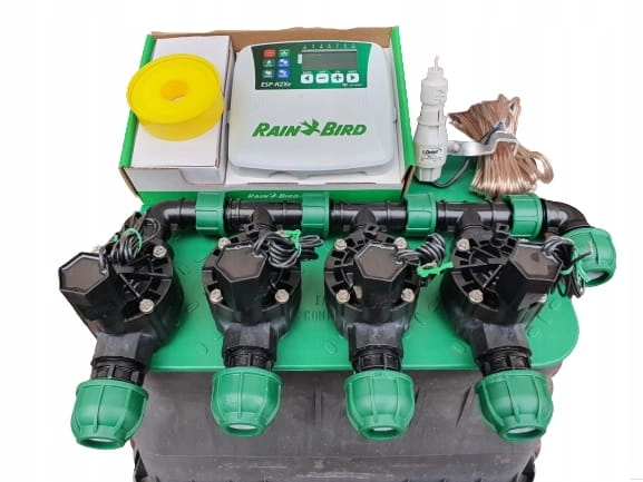 Zestaw do nawadniania ogrodu Rain Bird 4 sekcje sterownik wewnętrzny