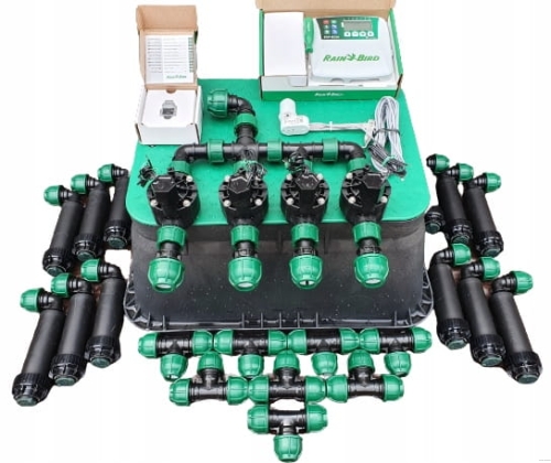 Zestaw nawadniania ogrodu RAIN BIRD 4 sekcje + 12 zraszaczy + Moduł WiFi