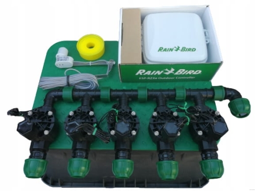 Zestaw nawadniania ogrodu RAIN BIRD - 5 sekcji sterownik zewnętrzny