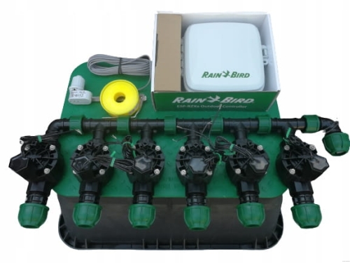 Zestaw nawadniania ogrodu Rain Bird 6 sekcji sterownik zewnętrzny