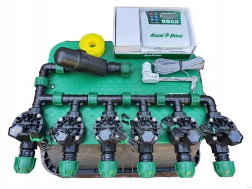 Zestaw nawadniania ogrodu Rain Bird 6 sekcji z filtrem antypiaskowym