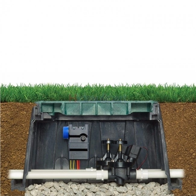 Sterownik Bateryjny Rain Bird TBOS/BT 9V 2 sekcje wodoszczelny - sposób montażu w skrzynce zaworowej