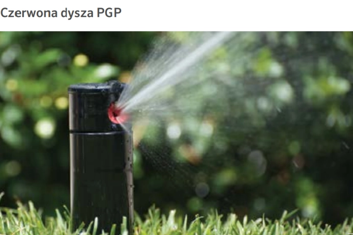 zamontowany - Zraszacz wynurzalny Hunter PGP ADJ- 04 zasięg 6,4 do 15,8 m
