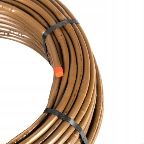 Linia kroplująca SOLID z kompensacją ciśnienia 16mm/33cm | brązowa 100 metrów