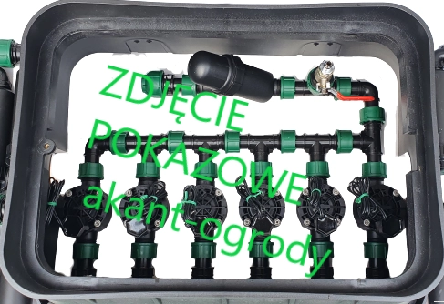 układ 6 elektrozaworów i filtra w studzience Jumbo