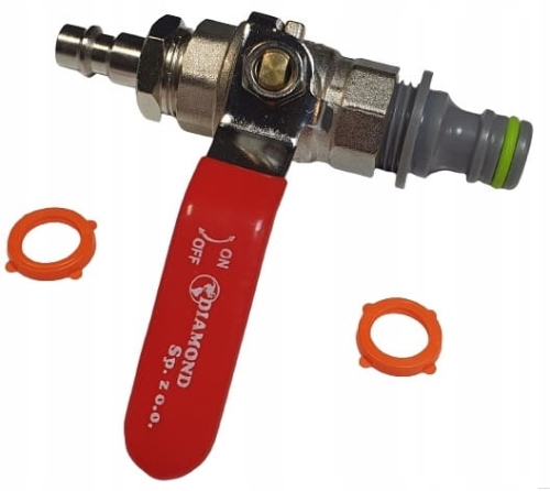 zestaw do usuwania wody - podłączenie kompresora na wąż ogrodowy | kolor szary