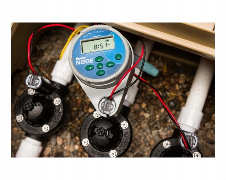Sterownik bateryjny HUNTER NODE 100  9V - montaż w studzience z elektrozaworami
