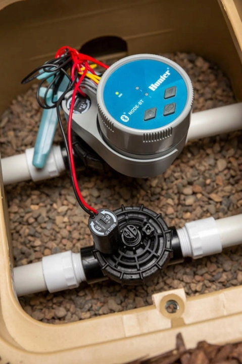 Sterownik HUNTER NODE-BT 9V  - montaż na elektrozaworze