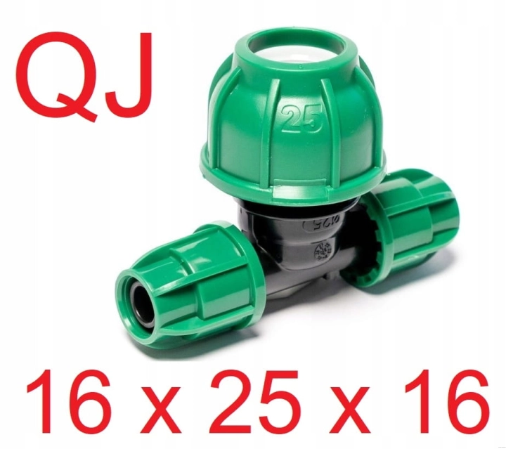 Trójnik redukcyjny QJ 16 x PE 25 x QJ 16 Bergo