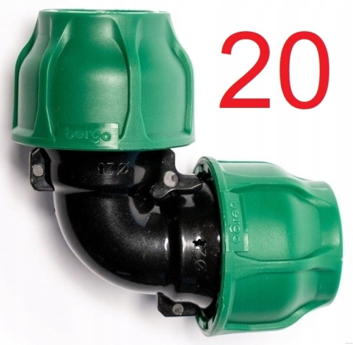 Kolano PE 20 x 20 Bergo