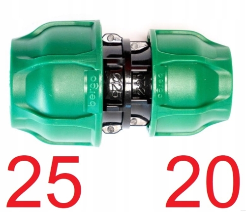 Dwuzłącze redukcja | Przelot PE 25 x 20 Bergo