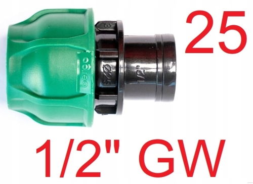 Przelot PE 25 x 1/2" GW Bergo