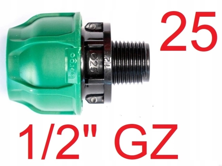Przelot PE 25 x 1/2" GZ Bergo