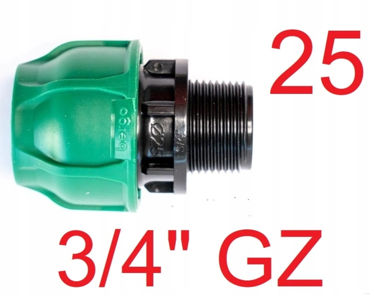 Przelot PE 25 x 3/4" GZ Bergo