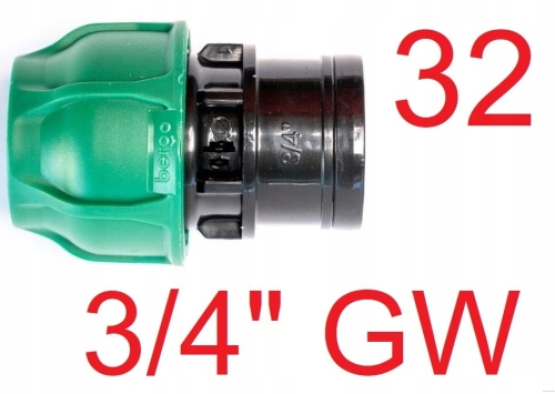 Przelot PE 32 x 3/4" GW Bergo