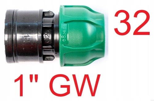Przelot PE 32 x 1" GW Bergo