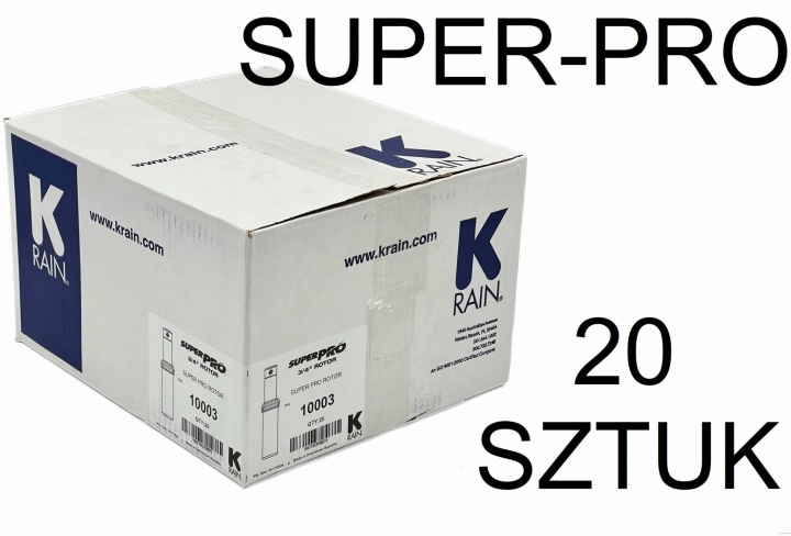 Zraszacz wynurzalny K-Rain Super Pro zasięg 9,1 do 14,6 m | 20 sztuk | Karton fabryczny