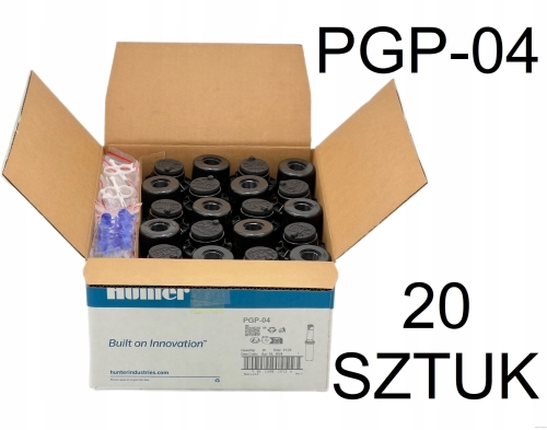 Zraszacz wynurzalny Hunter PGP ULTRA-04 | Zasięg 4,9 do 14,0 m | 20 sztuk | Karton fabryczny