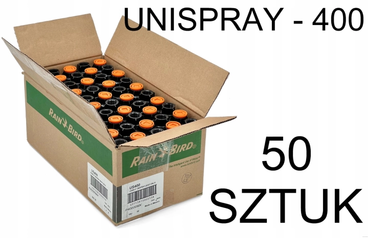 Zraszacz wynurzalny głowica Rain Bird UNI-Spray US-400 | 50 sztuk | Karton fabryczny