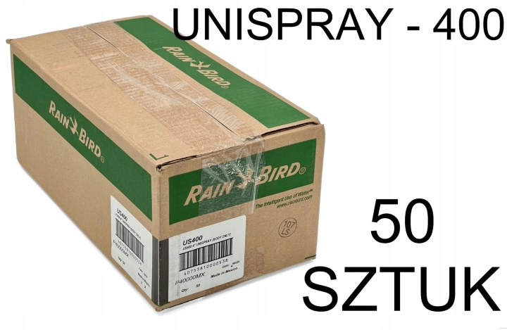 Zraszacz wynurzalny głowica Rain Bird UNI-Spray US-400 | 50 sztuk | Karton fabryczny