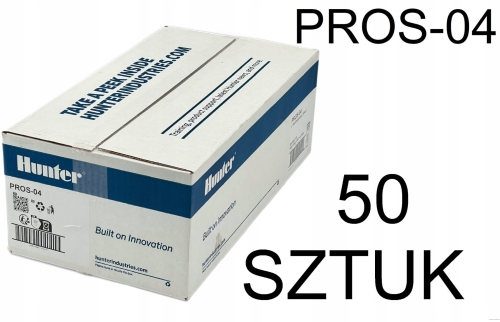 Zraszacz wynurzalny / głowica Hunter PROS-04 10 cm do Dysz MP Rotator i statycznych | 50 sztuk | Karton fabryczny