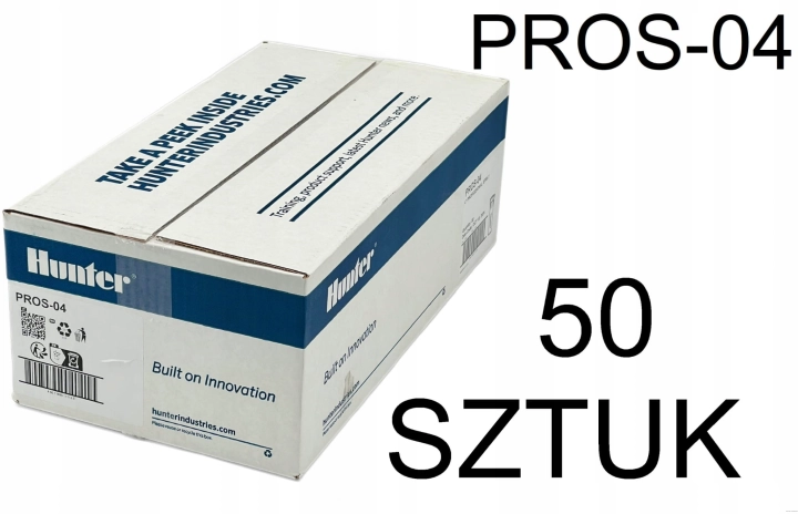 Zraszacz wynurzalny / głowica Hunter PROS-04 10 cm do Dysz MP Rotator i statycznych | 50 sztuk | Karton fabryczny