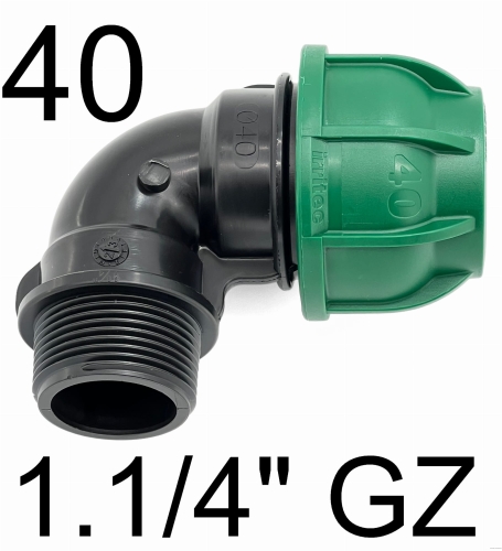 Kolano PE 40 x 1.1/4" GZ Irritec