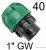 Przelot PE 40 x 1" GW Irritec