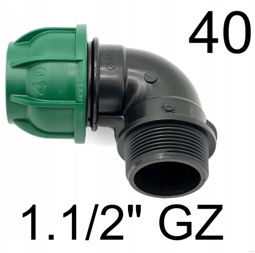 Kolano PE 40 x 1.1/2" GZ Irritec