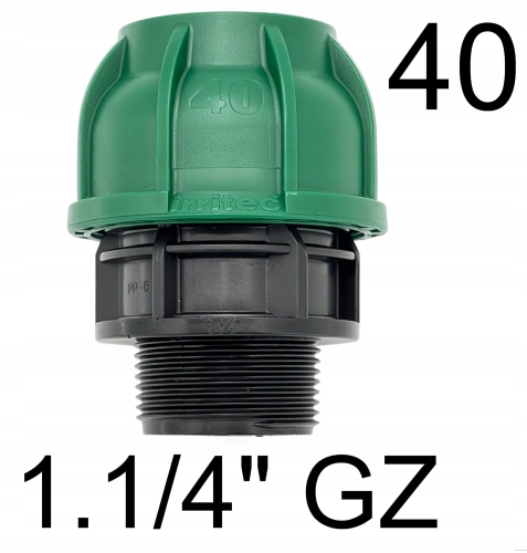 Przelot PE 40 x 1.1/4" GZ Irritec