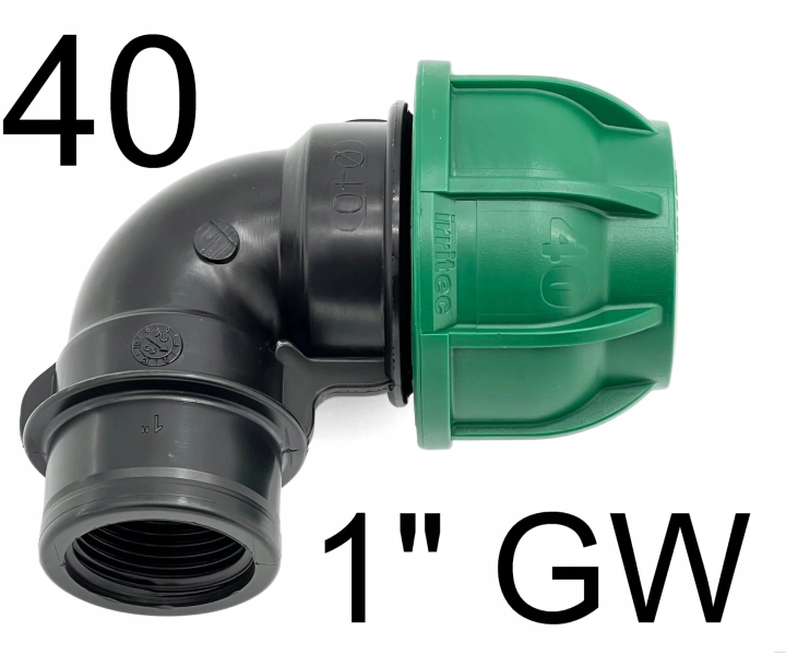 Kolano PE 40 x 1" GW Irritec