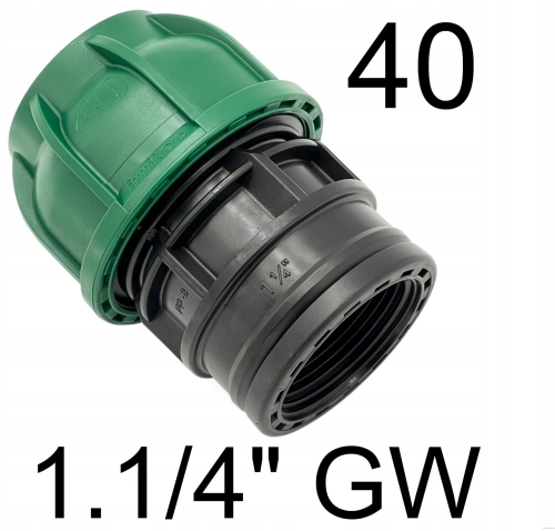Przelot PE 40 x 1.1/4" GW Irritec