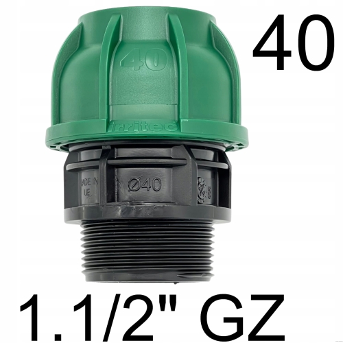 Przelot PE 40 x 1.1/2" GZ Irritec